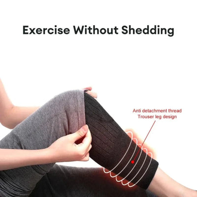 Adjustable Non-Slip Cashmere Wool Knee Pads Leg Warmer (Pair)